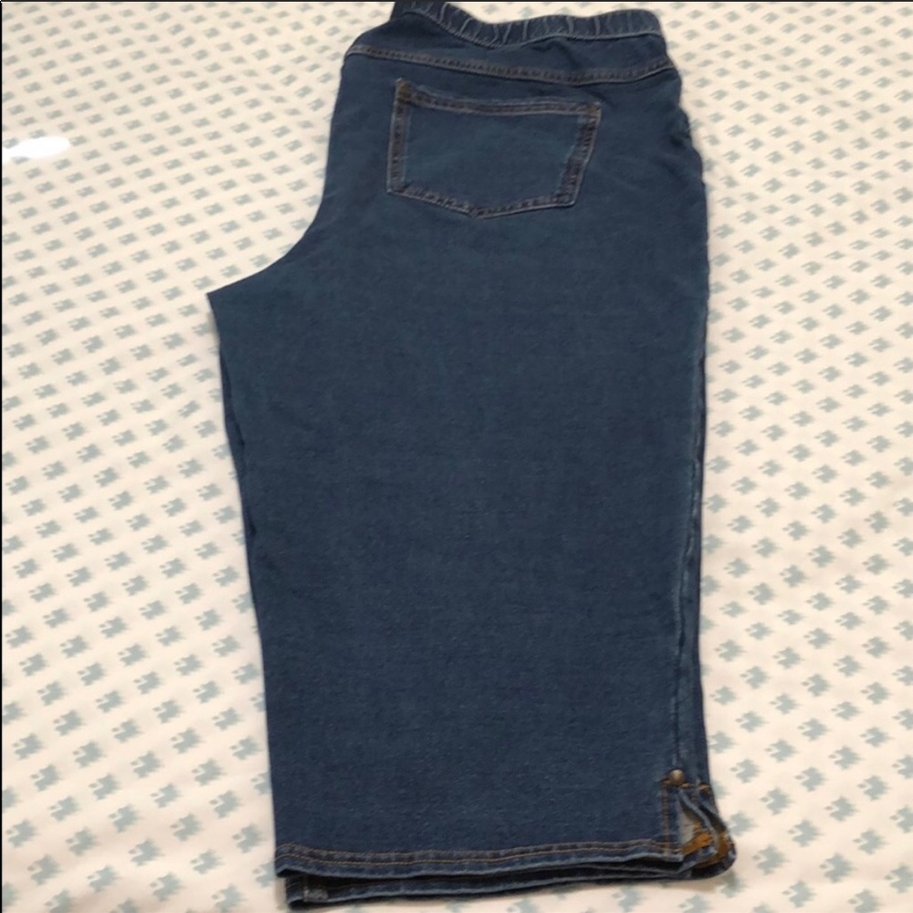 Denim jean capris
